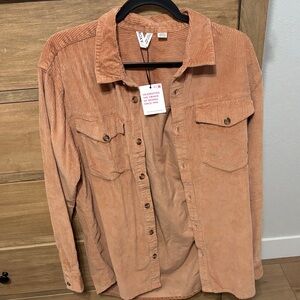 Roxy Corduroy Shirt in rust Brown